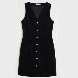 Mango Corduroy Black dress